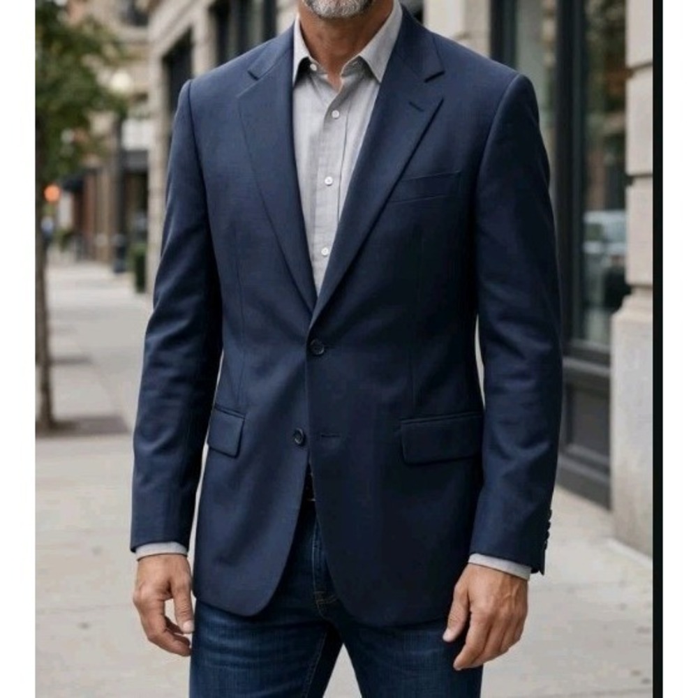 Alan Italy Custom Tailored Wool and Cashmere Blend 2 Pc. Suit Excellent